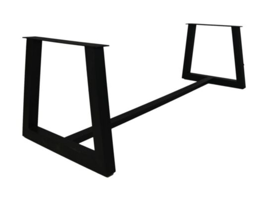 HSM Collection-Tafelonderstel Trapezium + Balk-70-85x72x7,5-Zwart-Metaal (MAN-TDL235)