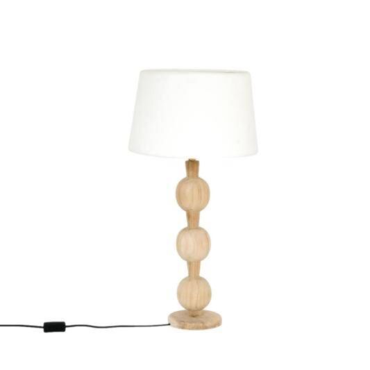 HSM Collection-Tafellamp Breeze-Ø15x70-Naturel-Teak (HSM240703)