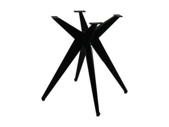 HSM Collection-Tafelonderstel Spider Angle-80x80x72 (60 mm)-Zwart-Metaal (AN-ALEG80)
