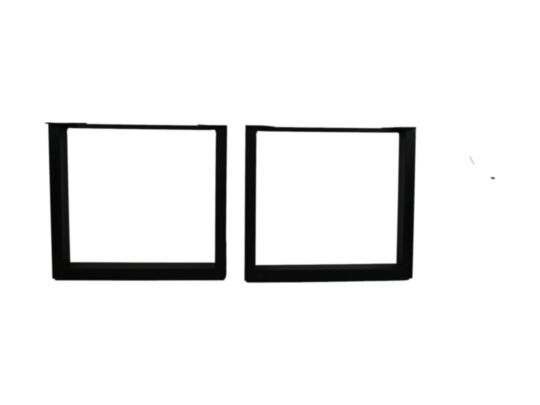 HSM Collection-Tafelpoot Model U S/2-80x10x72 (100x50mm)-Zwart-Metaal (AN-ULEG80)
