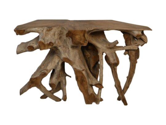HSM Collection-Wandtafel Teak Root Two Tone-100x40x75-Naturel-Teak (IMCTR100TT)