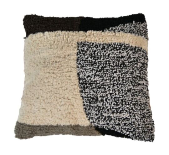 HSM Collection-Sierkussen-2-45x45-Naturel/Grijs-Katoen (IC-6150)