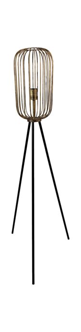 Vloerlamp - ø30x120 - Goud/zwart - Metaal (AAO-1659S)