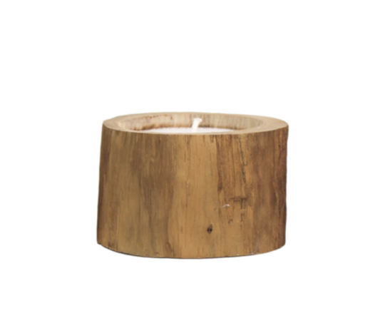Kaars Medium - ø10x10 cm - teak (AG TCM)