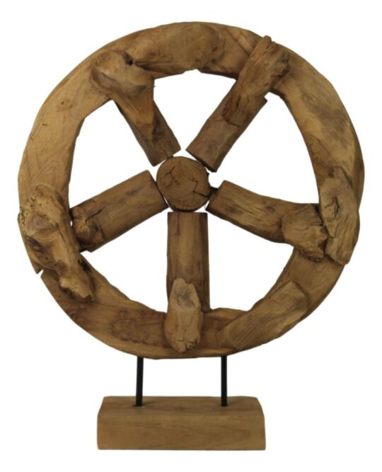 Decoratief Wiel - teak (AG WB)