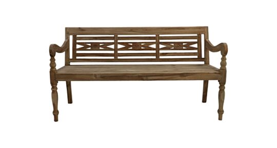 Bankje Risban 3-zits - 160x65x88 - Naturel - Teak (AH-SB160)
