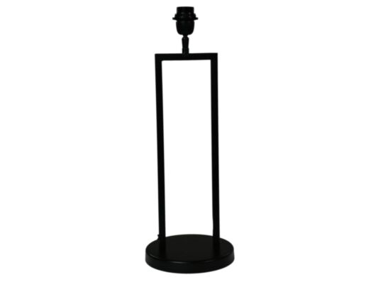 Tafellamp - 20x20x55 - Gepoedercoat zwart - Metaal (AL-30275BK)