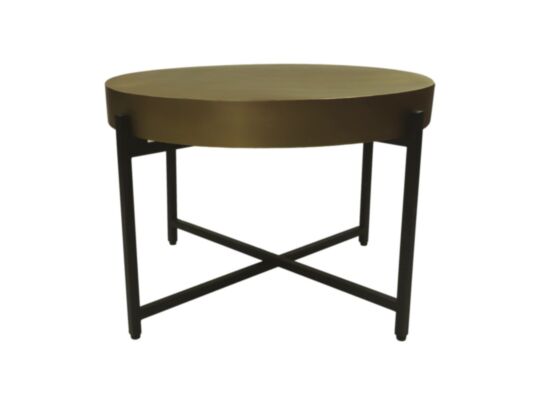 Salontafel - ø70x50- Goud/zwart - Metaal (AL-30836)