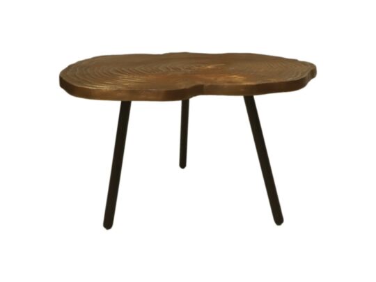 Salontafel - ø65x42- Goud/zwart - Aluminium/metaal (AL-31005)