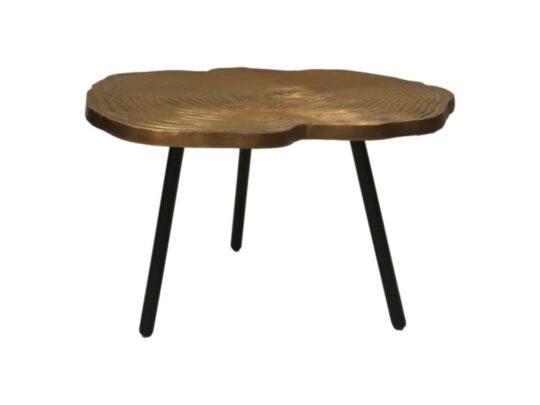 Salontafel - ø50x36- Goud/zwart - Aluminium/metaal (AL-31006)