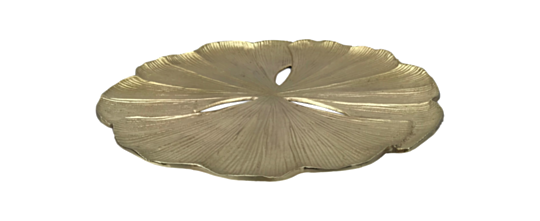 Ronde bloemschotel Fletcher - ø40 - Aluminium - Brass (AL-FP40BR)