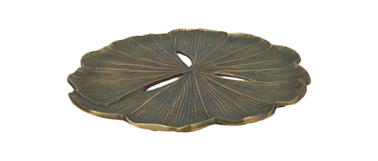 Ronde bloemschotel Fletcher - ø40 - Aluminium - brons (AL-FP40BZ)