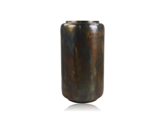 Vaas Salerno small - ø22x40 - Messing antiek goud - Metaal (AL-FV22A)