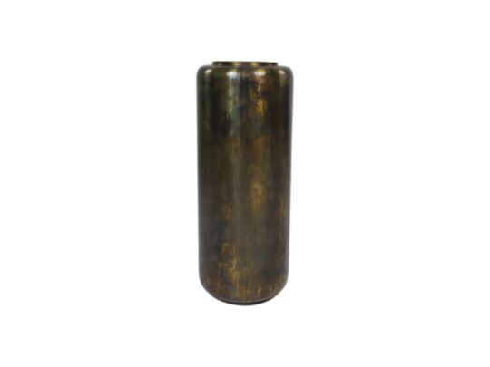 Vaas Salerno medium - ø26x65 - Messing antiek goud - Metaal (AL-FV65A)