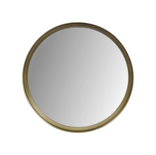 Wandspiegel Fletcher Rond - ø40 - antique gold - Metaal/glas (AL-RWML)