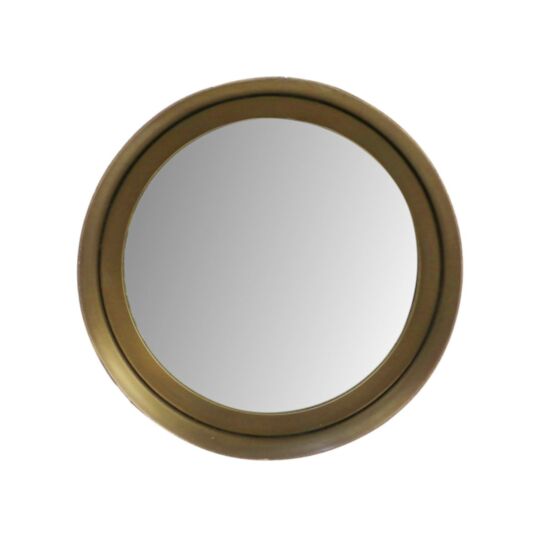 Wandspiegel Fletcher Rond - ø20 - antique gold - Metaal/glas (AL-RWMS)