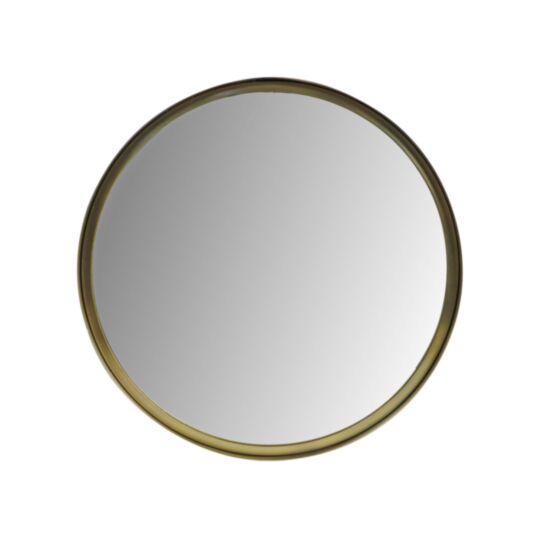 Wandspiegel Fletcher Rond - ø50 - antique gold - Metaal/glas (AL-RWMXL)