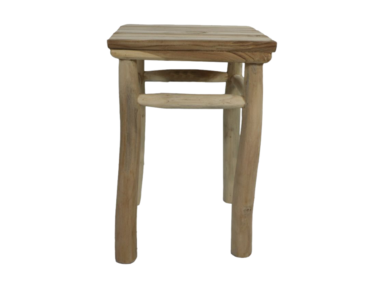 Kruk Pank - 30x30x45 - Naturel - Teak (AM PS-UNF)