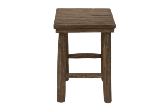 Kruk Pank - antiek - teak (AM PS)