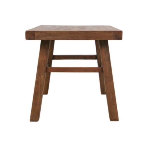 Bijzettafel - antiek - teak (AM ST50)