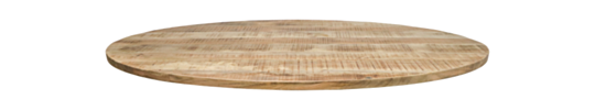 Ovaal tafelblad - 240x120x4 - Naturel - Mangohout (AN-OWT240)