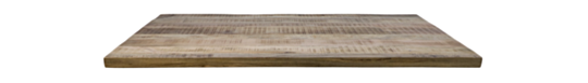 Rechthoekig tafelblad Portland - 220x100x5 - Naturel - Mangohout (AN-RCT220-5)