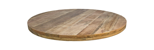 Rond tafelblad Portland - ø140x5 - Naturel - Mangohout (AN-RT140-5)