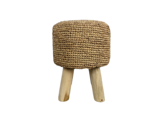 Kruk Malibu - ø34 cm - raffia - naturel (AS34NAT)