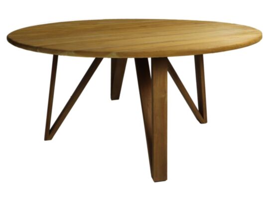 Ronde eettafel - ø140x79 - Naturel - Teak (BJ-TRTN140)