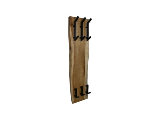 Kapstok Live Edge - 25x13x100 - Naturel - Acaciahout/metaal (CHV-100NA)