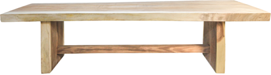 HSM Collection-Eettafel Block-180x80-95x78-Naturel-Munggur (DTBL180)
