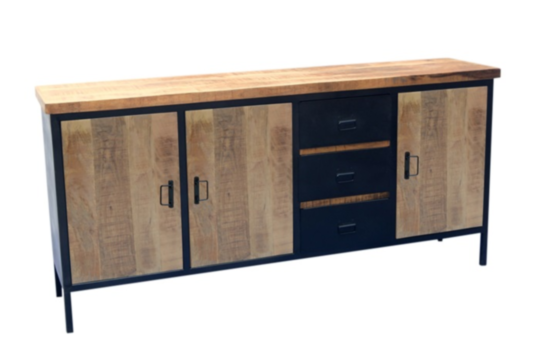 Guus dressoir met 3 deurtjes en 3 lades