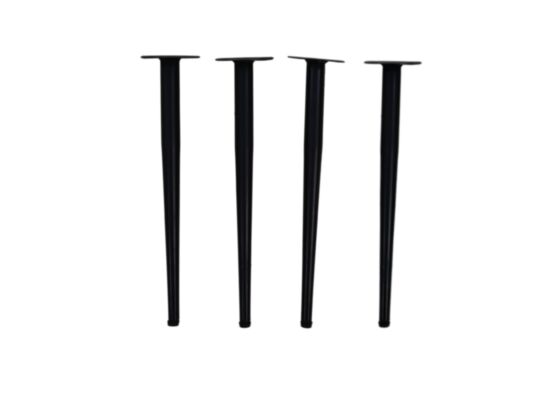 HSM Collection-Salontafelpoot S/4 Ventura-ø2x45-Zwart-Metaal (THC-VL45GR)