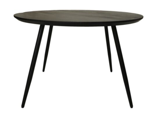 Ronde eettafel Zurich - ø120x76 - Zwart - Acaciahout/metaal (HSM335)