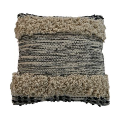 Sierkussen - 45x45 - Naturel/grijs - Katoen (IC-1315)