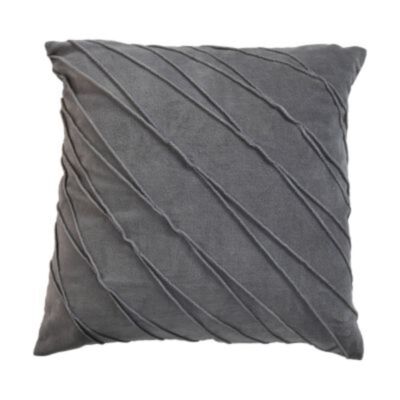 Sierkussen - 45x45 - Lichtgrijs - Velvet/katoen (IC-3037LG)