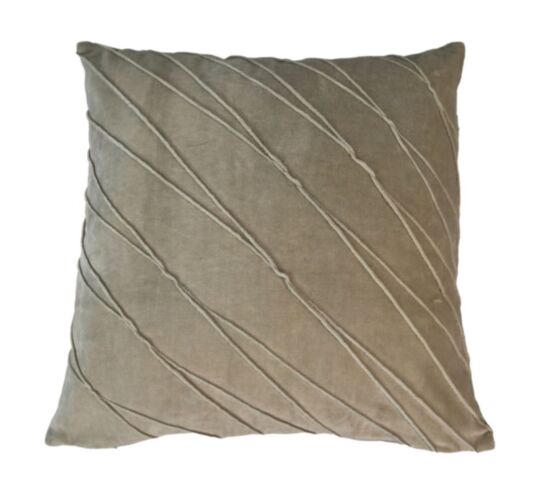 Sierkussen - 45x45 - Warmgrijs - Velvet/katoen (IC-3037WG)