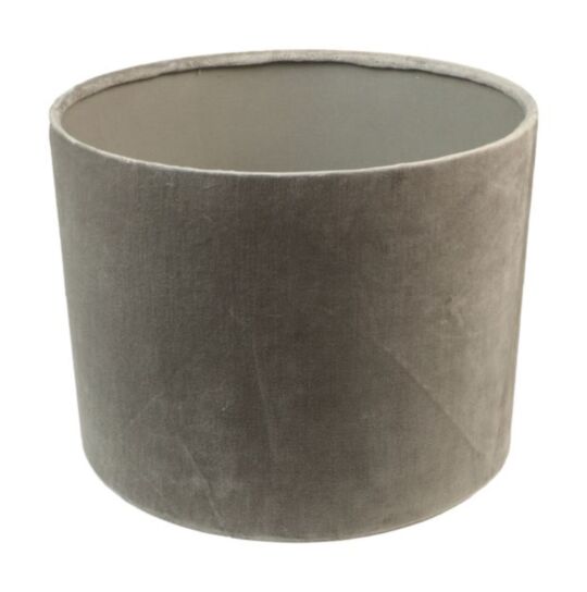 Ronde lampenkap - 32x32x24 - Lichtgrijs - Velvet (IC-LR32LG)