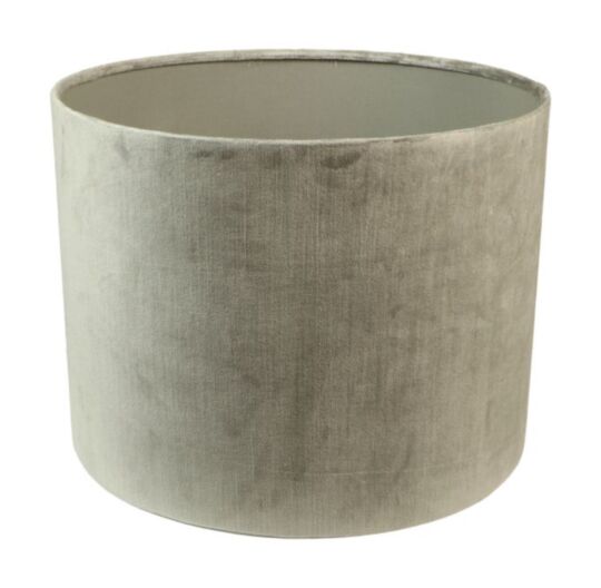 Ronde lampenkap - 42x42x32 - Lichtgrijs - Velvet (IC-LR42LG)