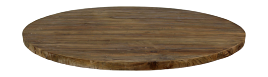 Rond tafelblad - ø150x4 - Naturel - Teak (IMT150RV)