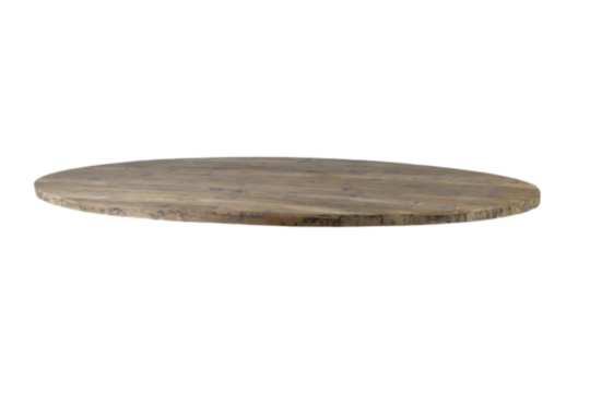 Ovaal tafelblad - 220x110x4 -  Naturel - Teak (IMT210NV)