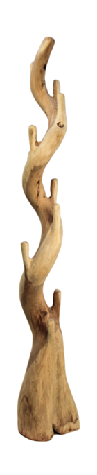 Kapstok enkel - 30x190cm - naturel - munggur (JACOAT1)
