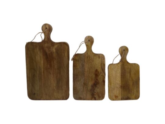 Snijplanken - Naturel - Mangohout - Set van 3 (JS-CB2210)