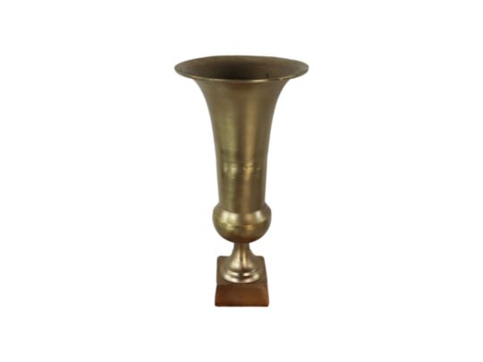 Vaas - 28x28x56 - Goud - Aluminium (JS-VASE56)
