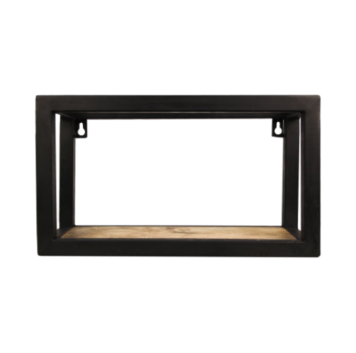 Wandbox Levels - 35x20 cm - mangohout/ijzer (MAN-BOX3520)