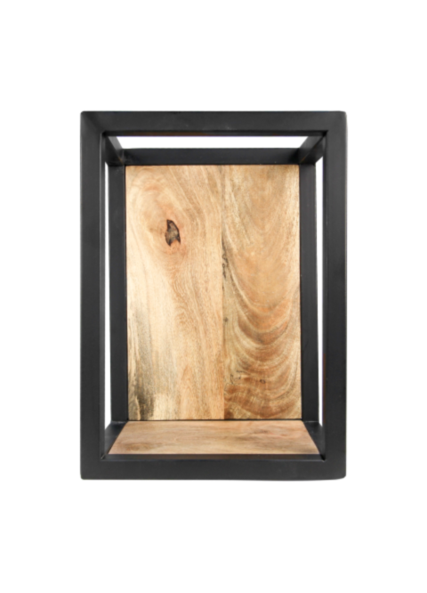 Wandbox Levels - 25x35 cm - mangohout/ijzer (MAN-BW2535)