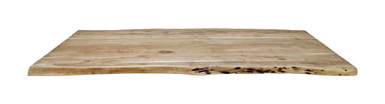 Rechthoekig tafelblad SoHo - 160x90x3,8-5 - Naturel - Acaciahout (MC-TOP160)