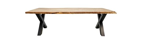 Eettafel SoHo - 280x100 cm - acacia/metaal (HSM70)