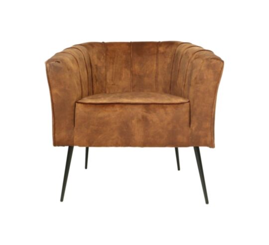 Fauteuil Chester - 72x71x80 - Bruin/zwart - Adore 96 (MYAD6239BR)