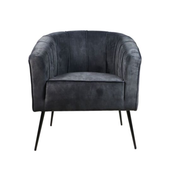 Fauteuil Chester - 72x71x80 - Antraciet - Adore 29 (MYAD6239DG)